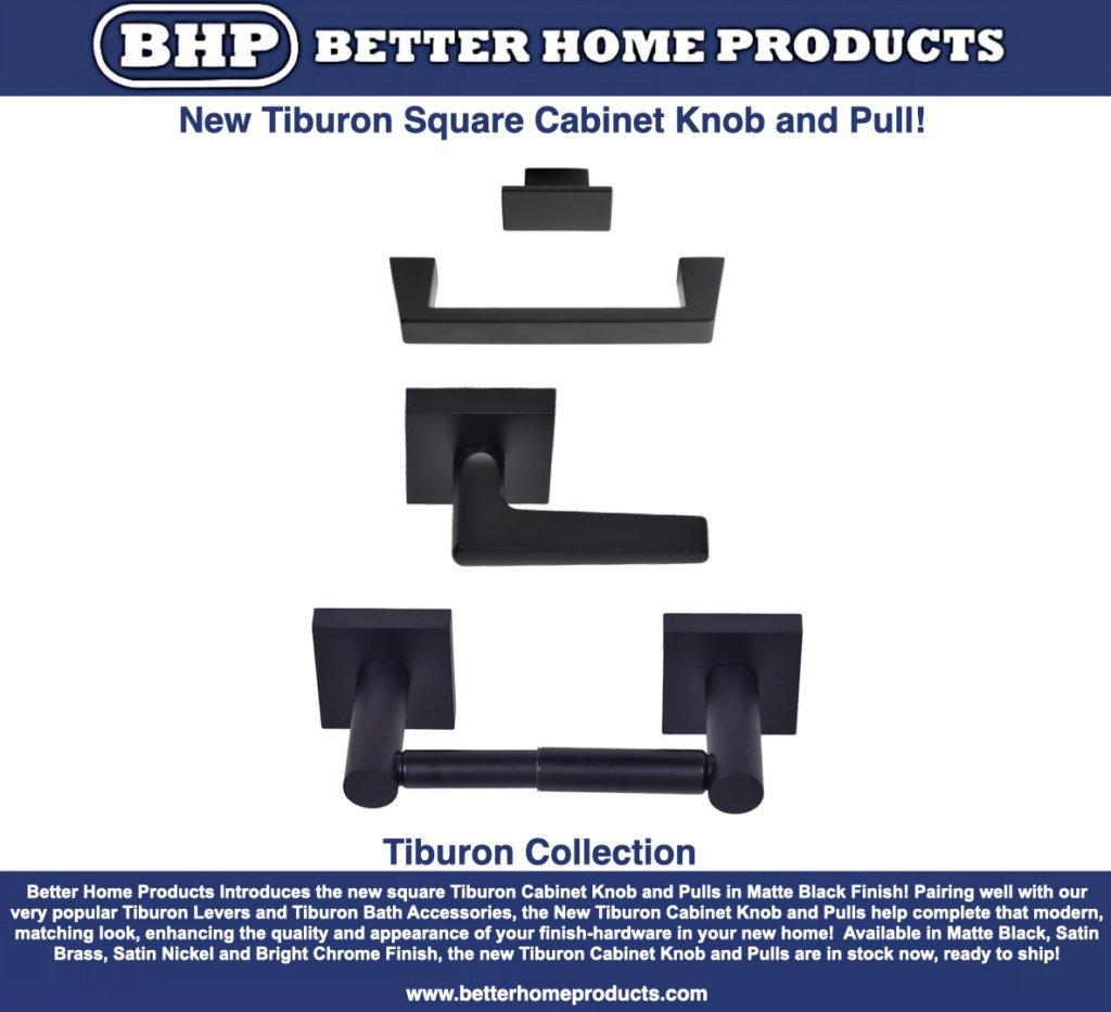 betterhomeprods's tweet photo. Better Home Products Introduces the new square Tiburon Cabinet Knob and Pulls in Matte Black Finish!

https://t.co/JuGmcwaagN https://t.co/vF93wu9HAw
