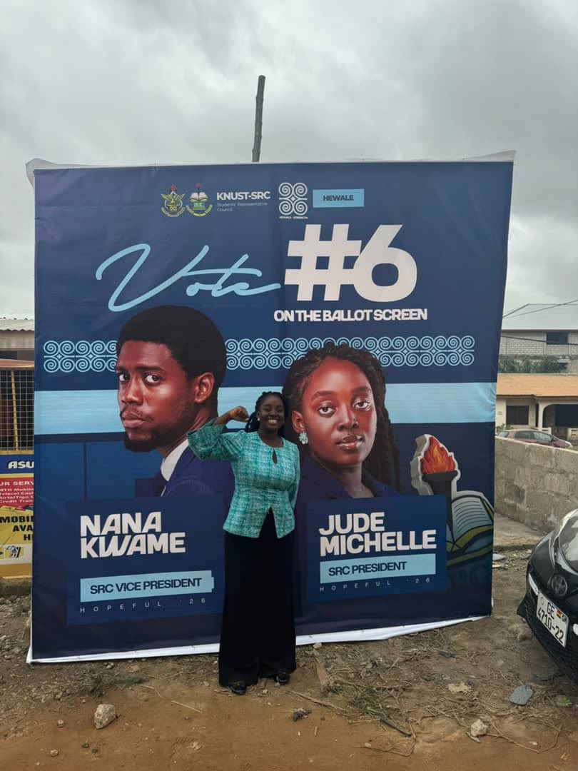 Mrmenyi's tweet photo. #JudeMichelle6
Knust hear me out!!!
She is ready to serve!

Number 6️⃣ on the ballot screen 💙📿 https://t.co/7Pwuv3cCbS