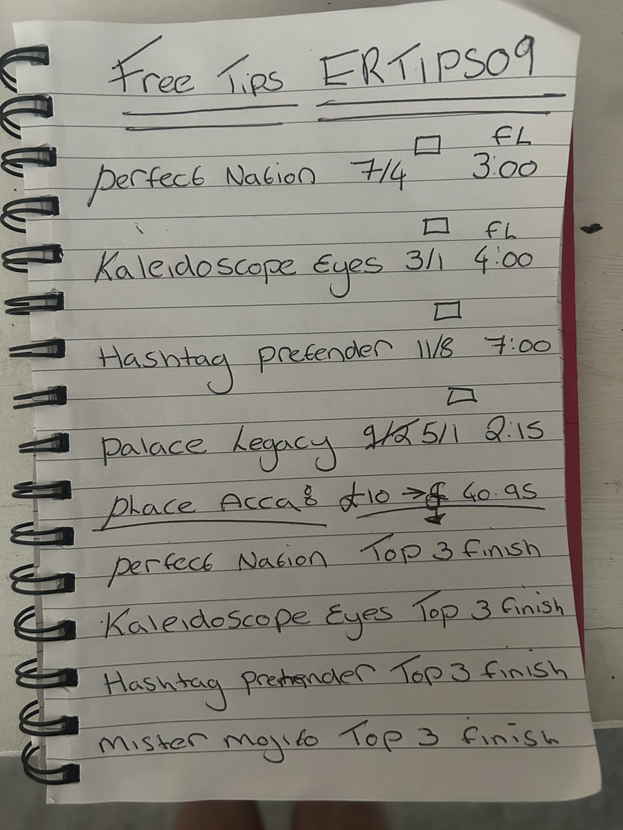 ertips09's tweet photo. ANOTHER PLACE ACCA LANDS WITH ALL 4 HORSES WINNING 3/1 🐎✅

7/4 3/1 9/4 and 5/4 BOOOOM💥

What a day if you followed the tip that were posted for FREE on here this morning 💰

BACK TO BACK PLACE ACCAS💰

SURELY WE DESERVE A FOLLOW!

#horseracingtips #horseracingtipster #Winner https://t.co/Ez3M8EkUMg