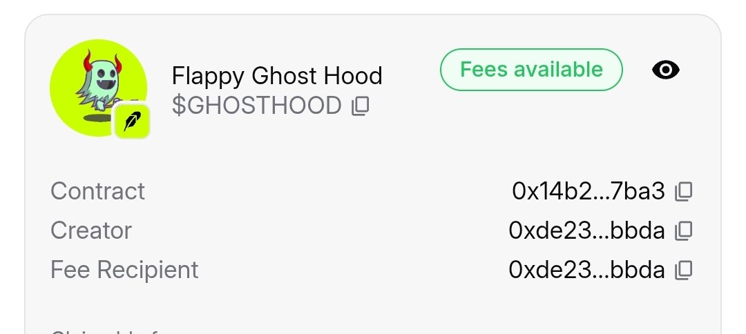 ghostyhood's tweet photo. @MemesRobinhood $GHOSTHOOD 👻👻 https://t.co/JIcv4pEIyM