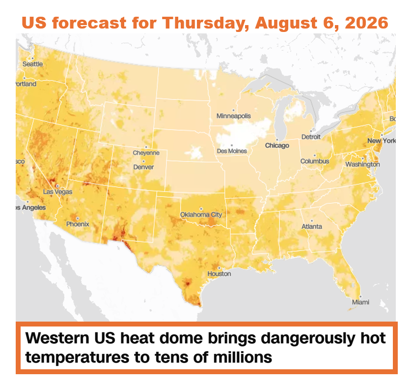 bennel62's tweet photo. #Hotenoughforya? Millions of Western US residents likely think so! #extremeheat #wildfires #climatecrisis https://t.co/FydQMaVR4y https://t.co/fsXTRZuNVQ