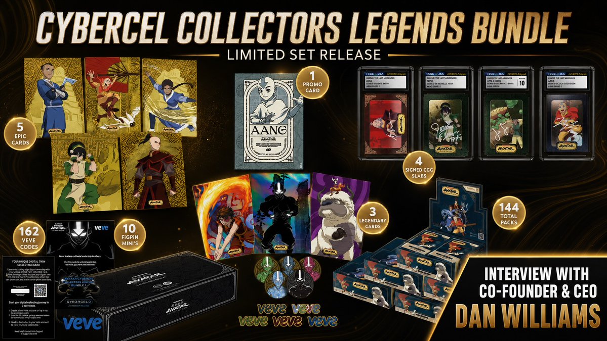 ComicsandCrypto's tweet photo. Join us and win a collectible! 

Join us LIVE Wed 8/5 @ 2pm PST as we sit down with Dan Williams, Co-Founder and CEO of Collect Awesome, to discuss the brand-new phygital AVATAR card release by @cybercel_CA and @veve_official! 

Learn how collectors can redeem their VeVe digital collectibles, explore the different rarity tiers, and get a full breakdown of how the process works and why you’ll want to get involved.  

We’ll also be giving away a @veve_official digital collectible during the show, so don’t miss it!

Link in the Bio 👇👇👇