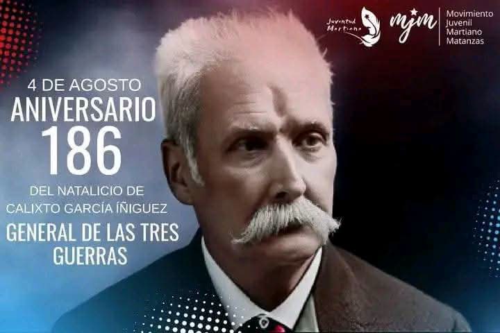 SFerreyan's tweet photo. 4 de Agosto, aniversario 186 del natalicio de Calixto García, General de las tres Guerras.
#CubaViveEnSuHistoria https://t.co/XVbILRhrMh