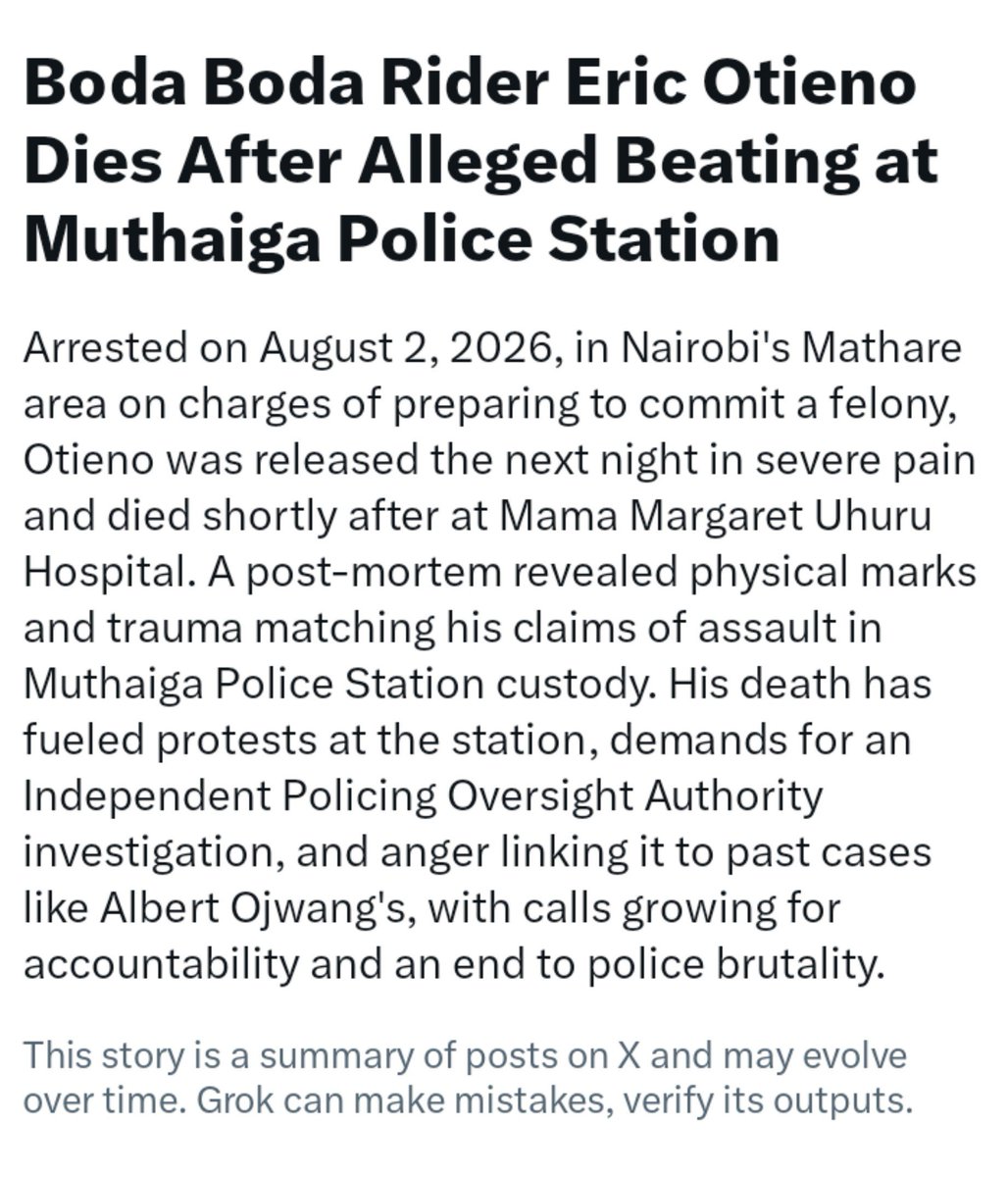 _James041's tweet photo. We've done well amplifying the case of Eric Otieno.

Thank you so much and may we continue pushing #JusticeForErickOtieno https://t.co/Vbp7feYsvP