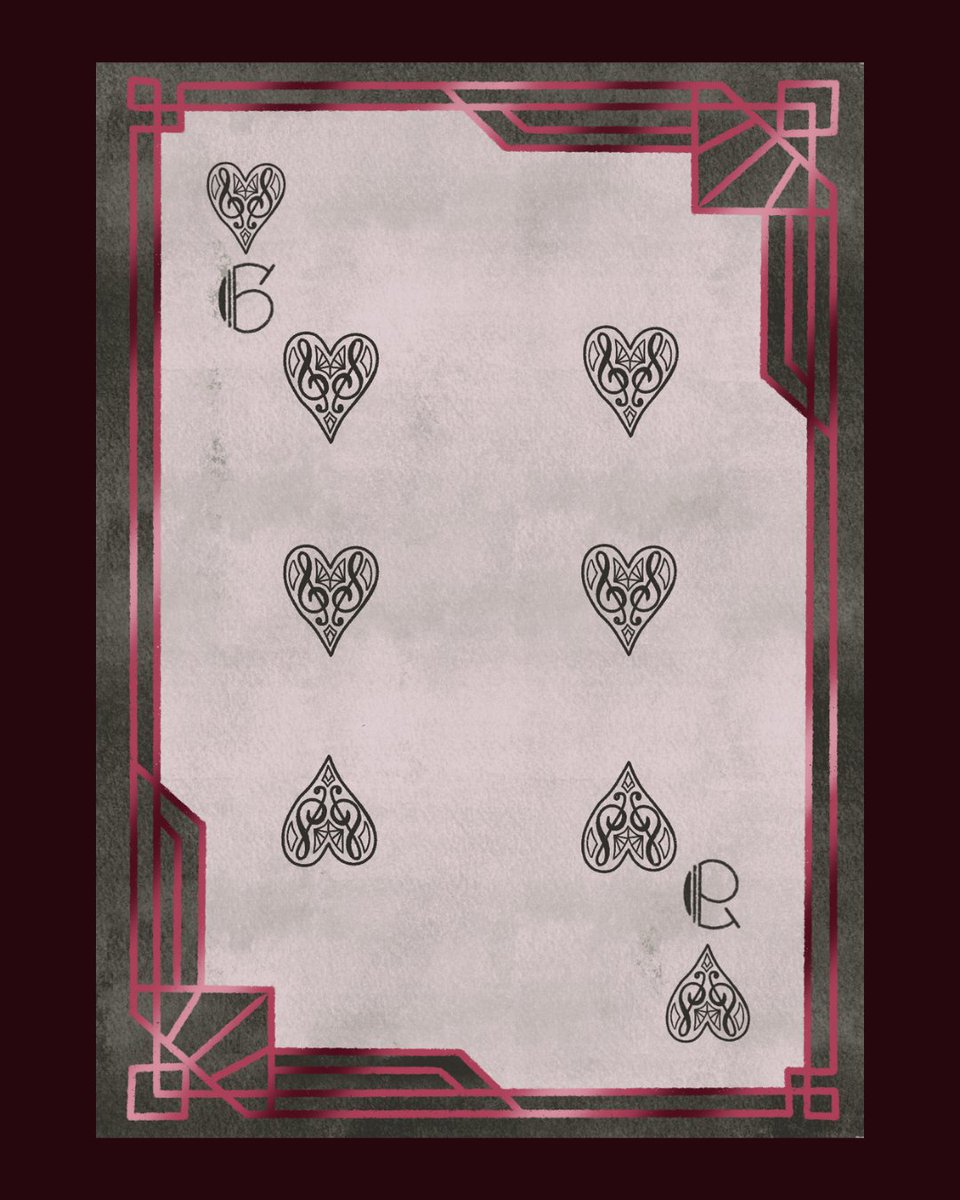 HannahReeStudio's tweet photo. 6 of Hearts https://t.co/87nE8femCB