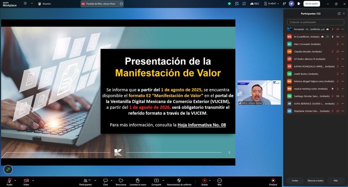 kanseisc's tweet photo. 📊 Los días 30 y 31 de julio impartimos nuestro curso Online en Vivo “Manifestación de Valor”. Agradecemos a los participantes por su confianza y compromiso con su actualización profesional. 🌐📚

https://t.co/Matf9VHCnF

#ManifestaciónDeValor #ComercioExterior https://t.co/9jt2sUUGXk