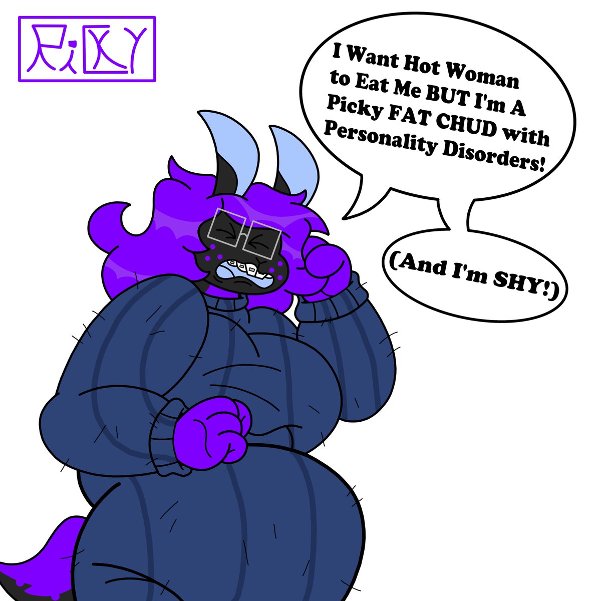 blubber_ball's tweet photo. Drew this fat chud based on this artwork by @grindagoat.bsky.social (BlueSky) :3

#fatfurrys #fatfur #fatfurrybelly #fatfurart #fatfurry https://t.co/nKkwkHkdVD