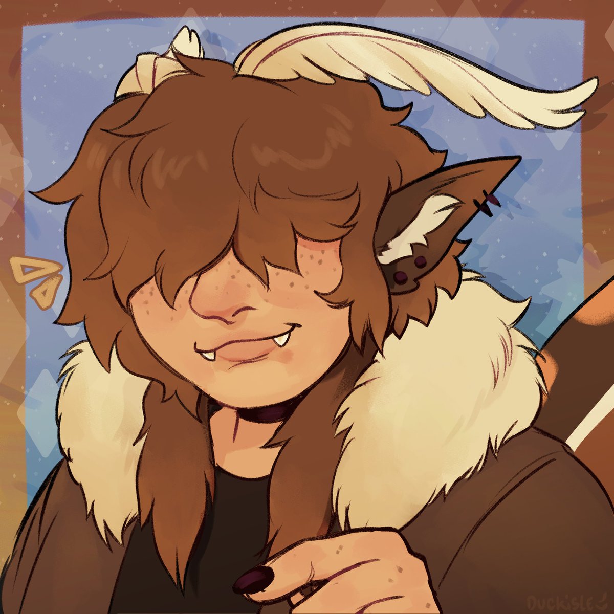 DuckIsle's tweet photo. I'm gonna post the last 3 attacks I made before I forget forever 
this one was for TheEchoingAsteroid on #artfight ! https://t.co/wLWpPdocjy