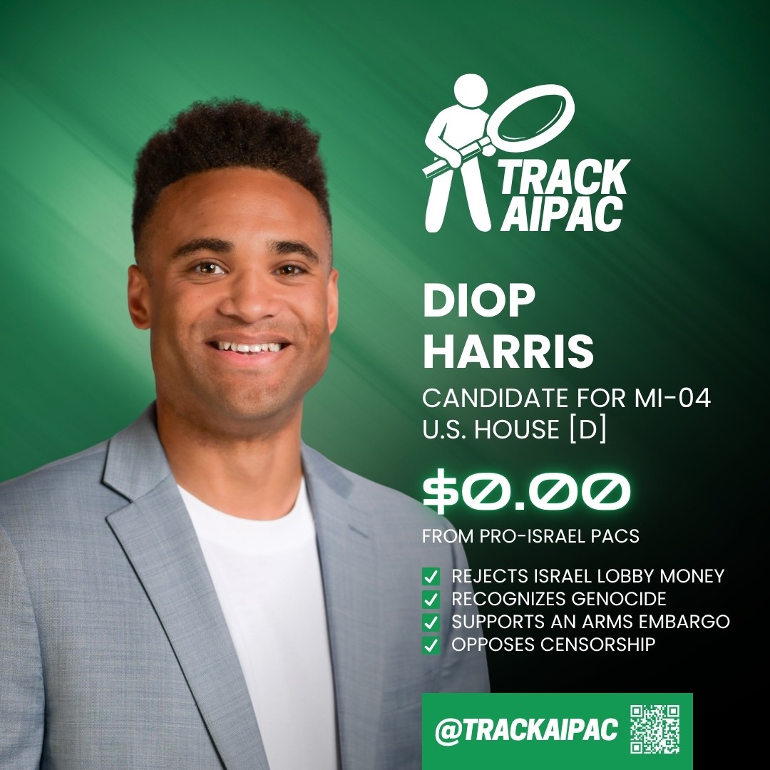 TrackAIPAC's tweet photo. Vote @Diop4MI in #MI04! https://t.co/S1sdclzLqw