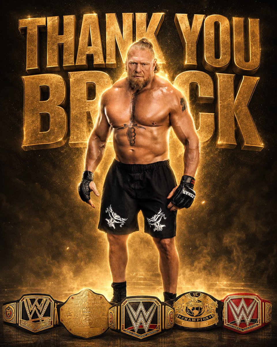WWEItaliaNews's tweet photo. THANK YOU BROCK! ❤️‍🔥 https://t.co/gEibyjLI0R