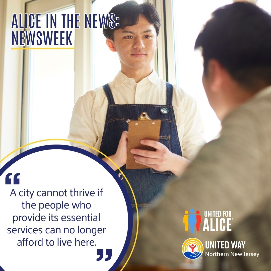 United4ALICE's tweet photo. The conversation around ALICE continues to grow.

We were thrilled to see ALICE in @Newsweek and @USnews. These hits help shine an even brighter spotlight on the financial challenges and resilience of households with income above the FPL yet still struggling to afford the basics. https://t.co/HFrkQ5lXPP