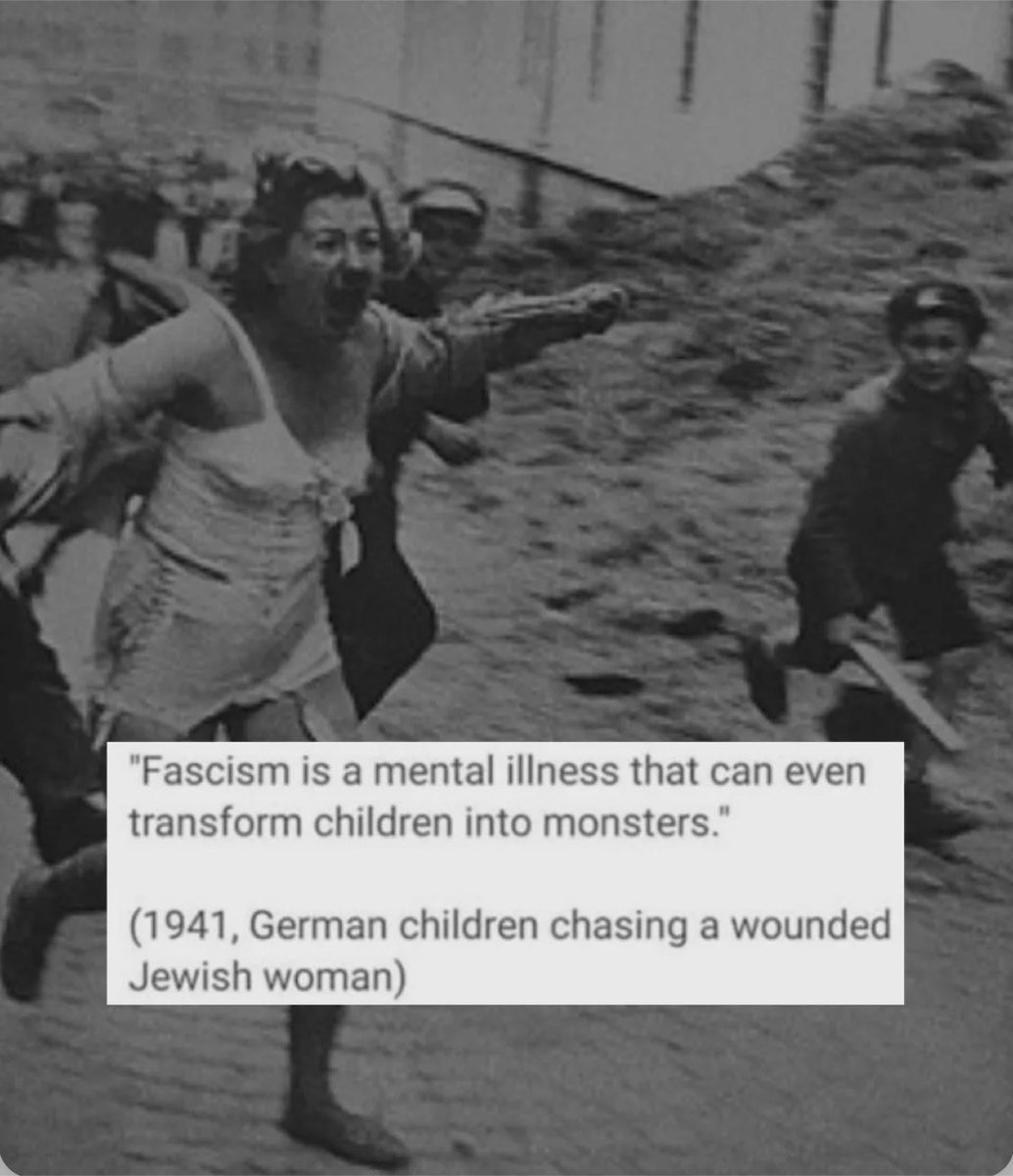 TheJewishAlly's tweet photo. History

In 1941, a 3-day pogrom was carried out against the Jews of Lviv, #Ukraine, organized by occurred under German occupation and with German encouragement, involving Ukrainian collaborators and nationalist militants. Among the Jews of Lviv, rumors had spread that the Ukrainians were planning a pogrom. As July 25 approached, an unusual bustle was noticed among the Ukrainian police in the city. The Jews tried not to go outside. 

Early in the morning of July 25, groups of peasants from nearby villages began to flow into the town. They assembled at police stations, before going into the streets and assaulting any Jew they encountered with clubs, knives, and axes. Groups of Jews were taken to the Jewish cemetery and murdered brutally. A round-up of Jews from their homes, coupled with looting, began in the afternoon. Ukrainian police circulated in groups of five and consulted prepared lists. 

Some 2,000 people were murdered in approximately three days. 

The pogrom was known as the "Petliura Days," in commemoration of Simon (Semyon) Petliura, the Ukrainian premier who had organized massive pogroms against Jews in 1919 and was murdered in exile by a Jew in 1926.

Remind me how you don’t believe children in Gaza throw rocks at Jewish police and soldiers…. With intent to hurt them. 

Or celebrated October 7th. Or 9/11.

Or go along with all the fake videos found via @GAZAWOOD2 

Never forget this woman. We owe her that. 

And learn / admit what side is really Fascist in 2026.