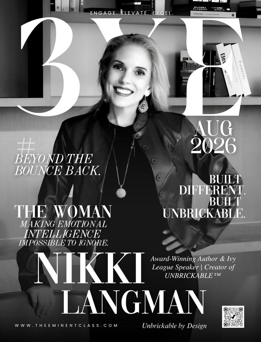 Theeminentclass's tweet photo. We're honored to feature Nikki Langman in the 3xE – Eminent Elite Edition of The Eminent Class, recognizing leaders whose vision, influence, and commitment to excellence are creating lasting impact.  
Read the full
feature:https://t.co/bFZUNmztNa
#3xE #EminentEliteEdition https://t.co/rxTxd8zb8J