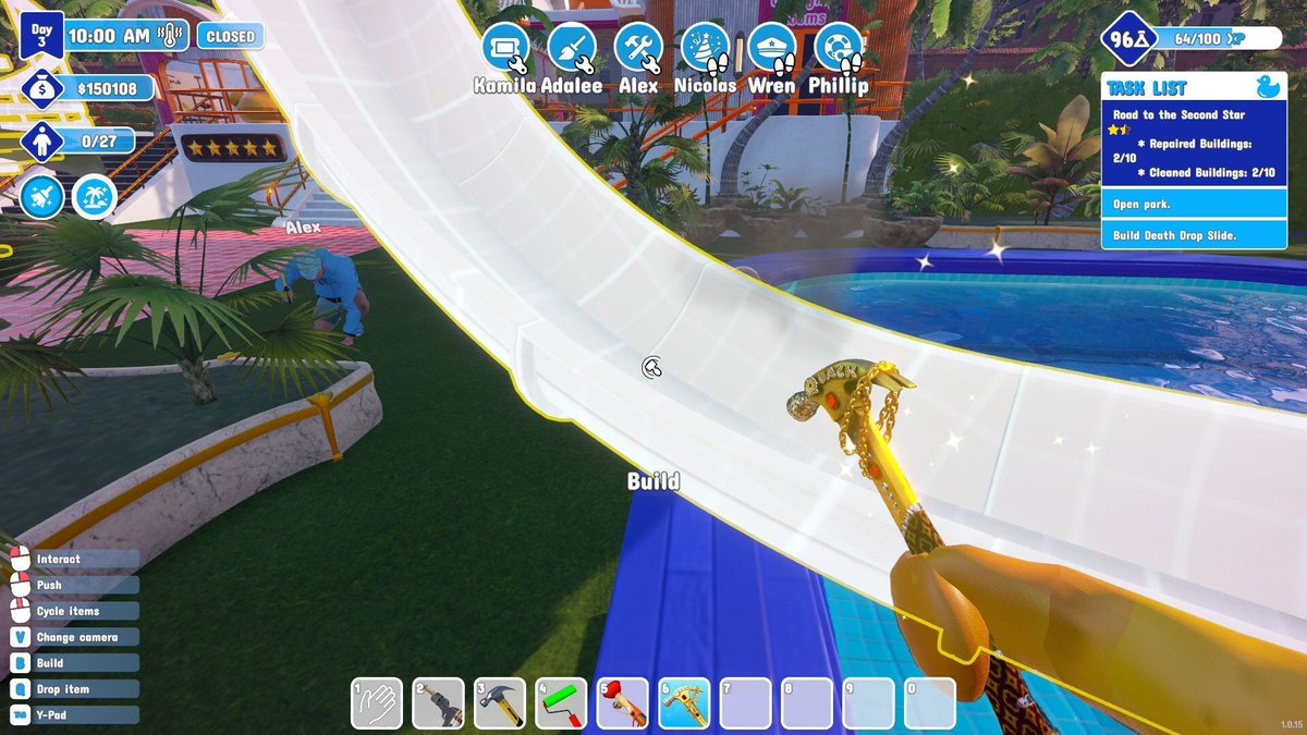 WaterParkSim's tweet photo. Have you seen the new golden hammer yet? 👀 https://t.co/rrgbSZWFsE