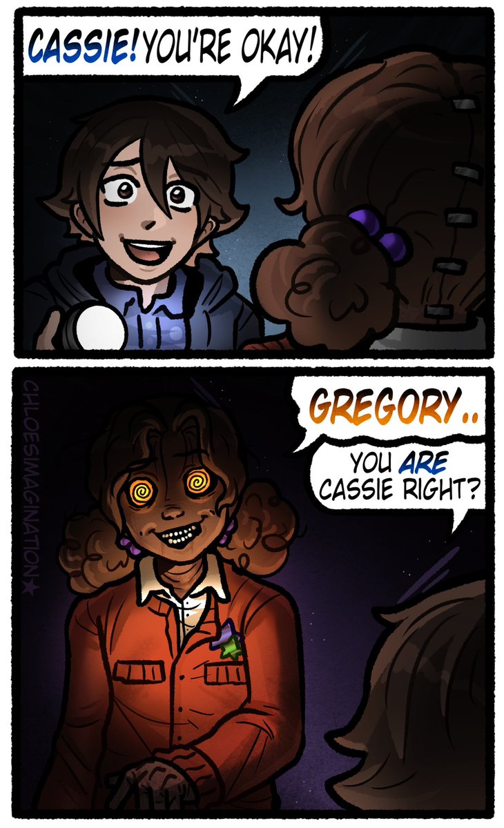 ChloeImagine's tweet photo. Do you think the FNAF Mimic can wear human skin?.. https://t.co/gEreDTXZ6j