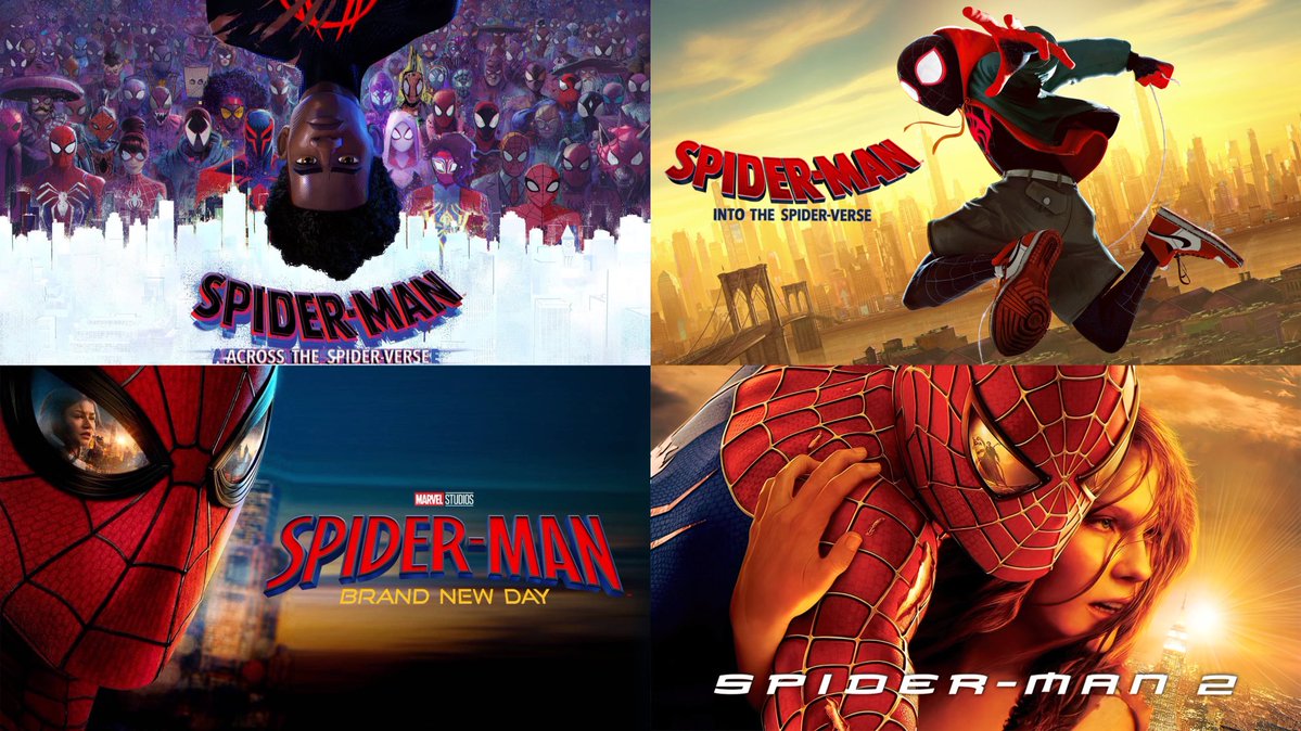 Mandevil23's tweet photo. top 4 best spider-man films so far https://t.co/NdQYjPZNqi