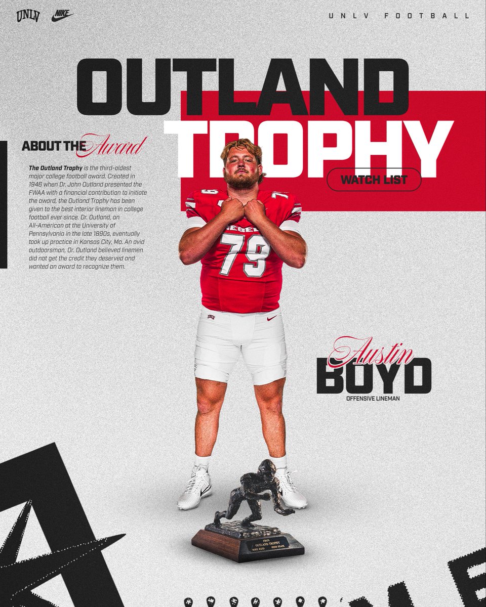 unlvfootball's tweet photo. Generating buzz 👀

@AustinBoyd79 | @outlandtrophy 

📰 https://t.co/pvaDvNaX9Z https://t.co/fmFGDGnNQj