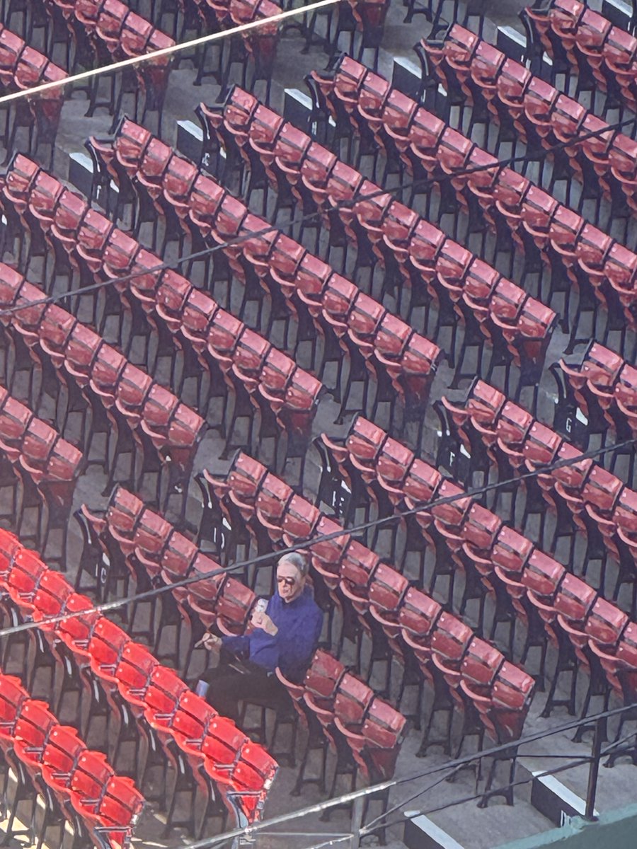 SmittyOnMLB's tweet photo. A John Henry sighting at Fenway Park on the day after a busy trade deadline https://t.co/aBrXE5Yamn
