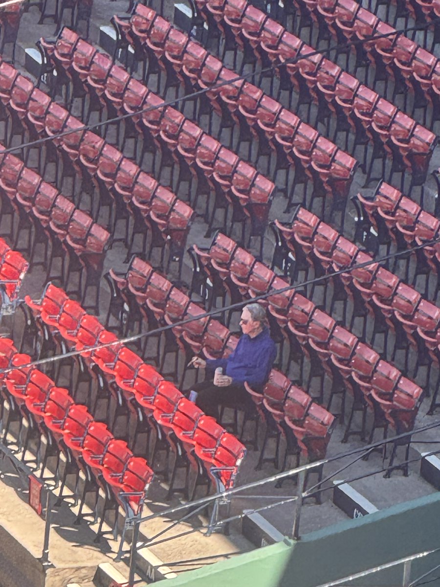 SmittyOnMLB's tweet photo. A John Henry sighting at Fenway Park on the day after a busy trade deadline https://t.co/aBrXE5Yamn