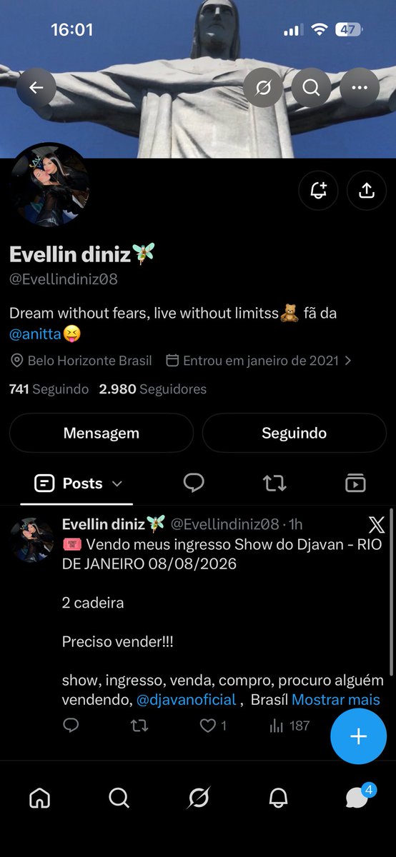 AugCabello's tweet photo. Agora que já consegui comprar meu ingresso do equilibrium da anitta, vou expor todas as contas fake que tentaram me dar golpe, se tiverem mais alguma coloca nos comentários 
Toma cuidado galera

Anitta | compra | vendo | Equilibrium | lanitta | ingresse | ingresso | compro  | https://t.co/nqTX0MniEn