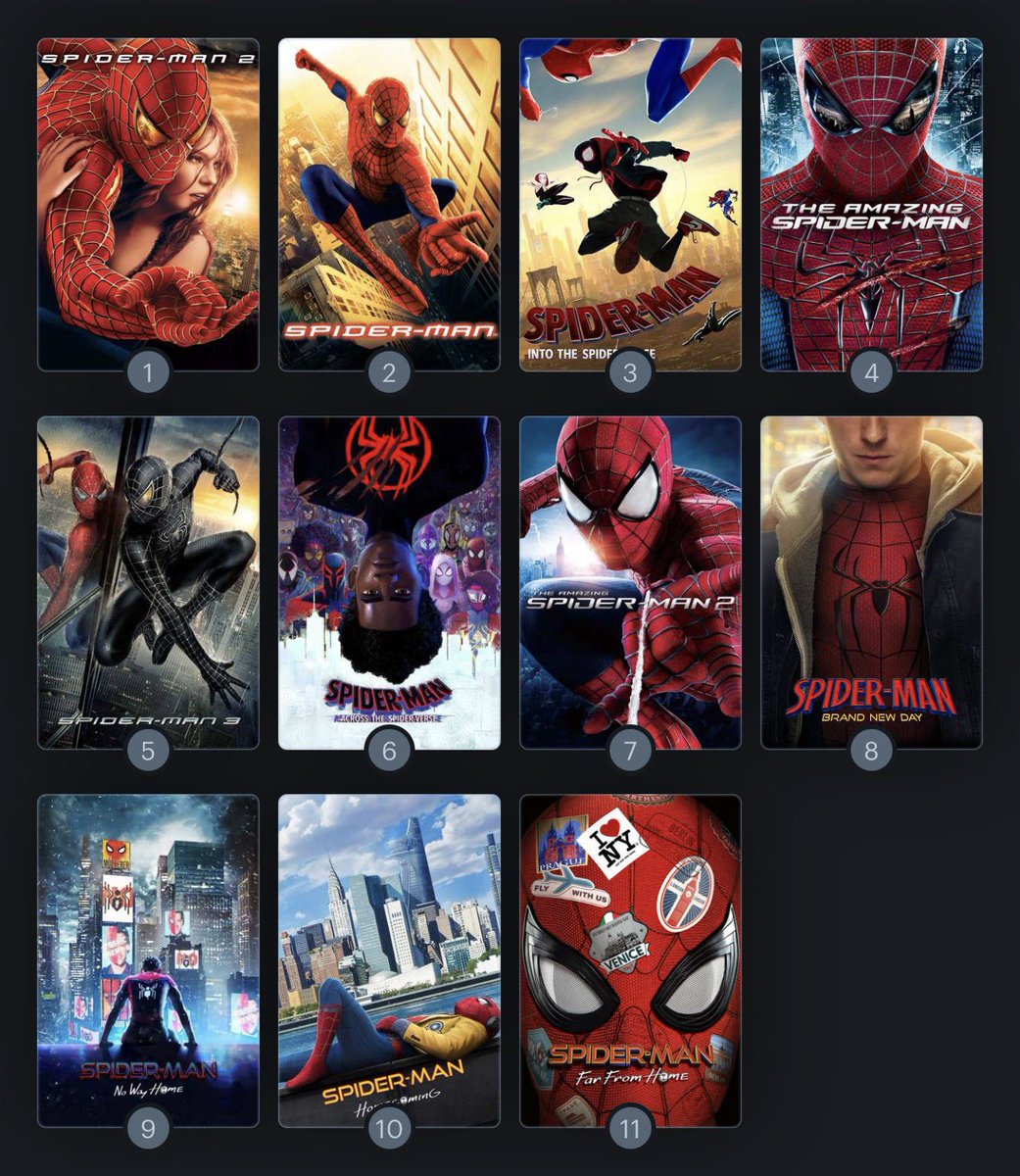 DebatingHipHop_'s tweet photo. my Spider-Man ranking after Brand New Day: https://t.co/sRpqyWto3W