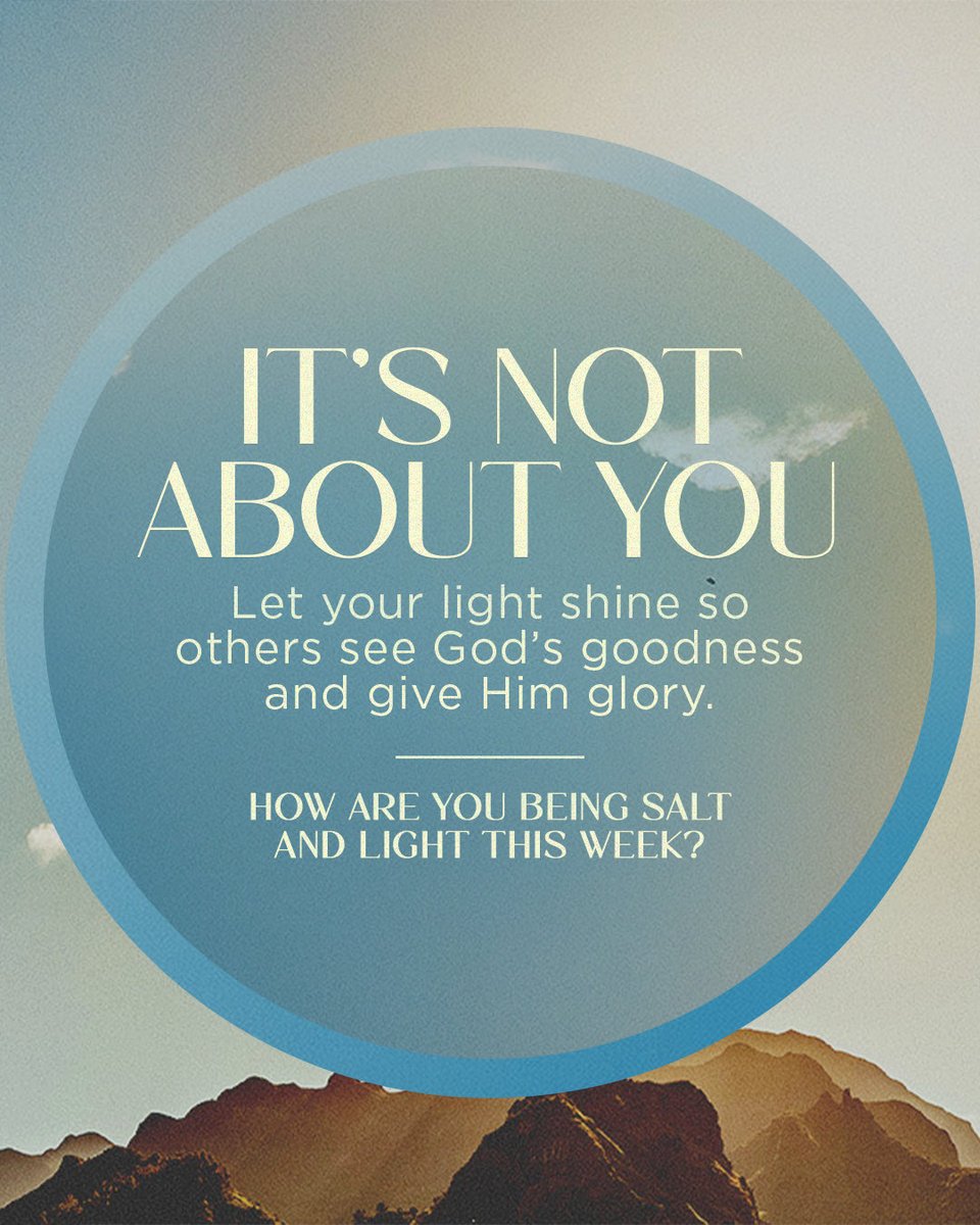 KeystoneBible's tweet photo. You weren't saved to blend in—you were sent to make a difference.

Jesus calls us to be the salt of the earth and the light of the world, bringing hope, truth, and His love wherever we go. Don't conform to the culture. Live in a way that points people to Christ. ✨ https://t.co/HsC3tCVJAk
