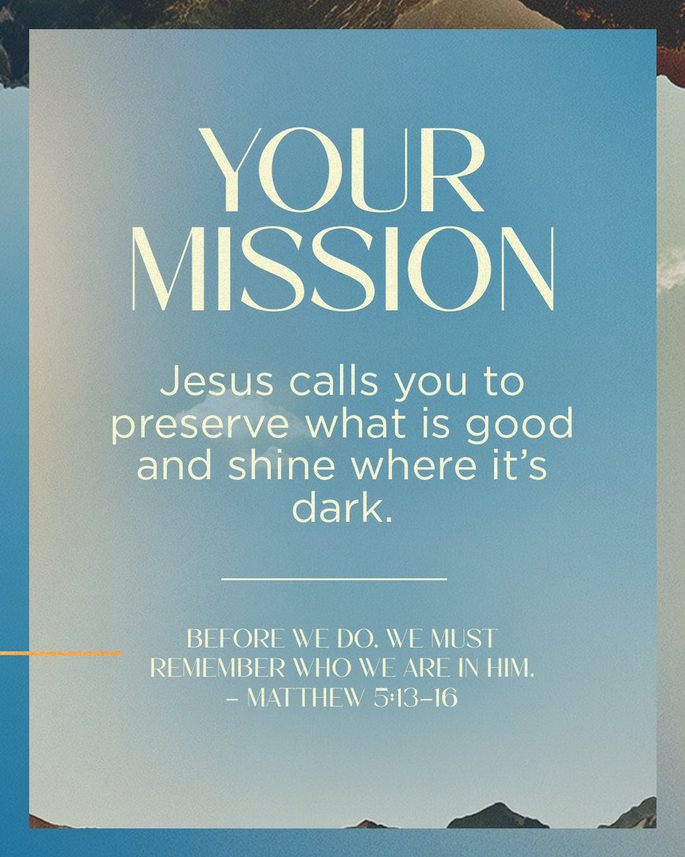 KeystoneBible's tweet photo. You weren't saved to blend in—you were sent to make a difference.

Jesus calls us to be the salt of the earth and the light of the world, bringing hope, truth, and His love wherever we go. Don't conform to the culture. Live in a way that points people to Christ. ✨ https://t.co/HsC3tCVJAk