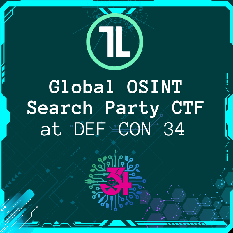 TraceLabs's tweet photo. Only 48 hours left to get your off-site tickets for our upcoming Global OSINT Search Party CTF, in partnership with #DEFCON34 and @LVMPD.  Use your skills to help find actual missing people! All skill levels are welcome! 

https://t.co/zbFeKz6aFg

#OSINT #OSINT4Good #CTF https://t.co/LVhFBbhjr2