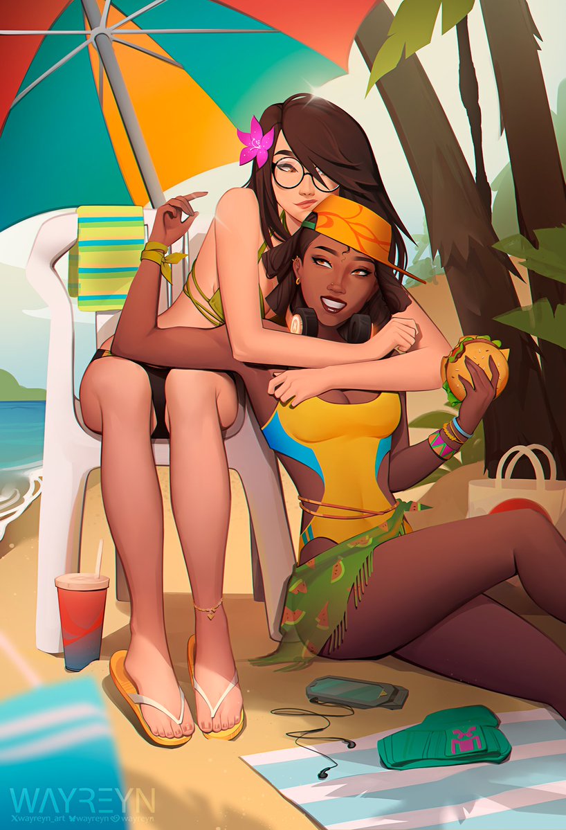 wayreyn_art's tweet photo. endless summer🌴☀️ #nanobomb #valorant https://t.co/pzvxEclreN