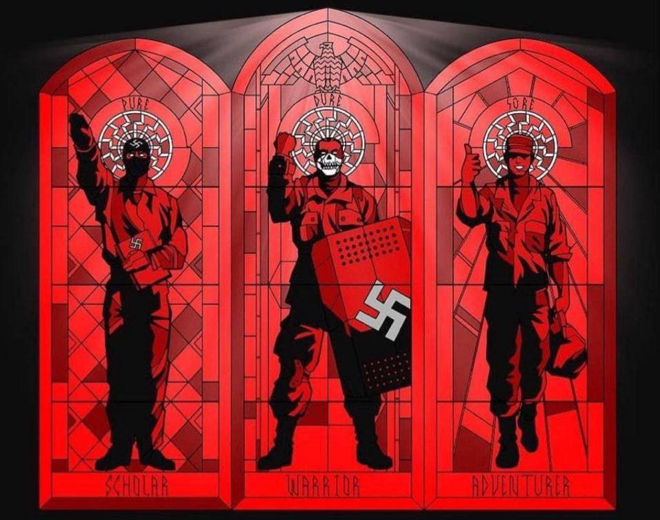 Himmler8841's tweet photo. The perfect stained glass for an Aryan temple. https://t.co/KO0tg9iocB