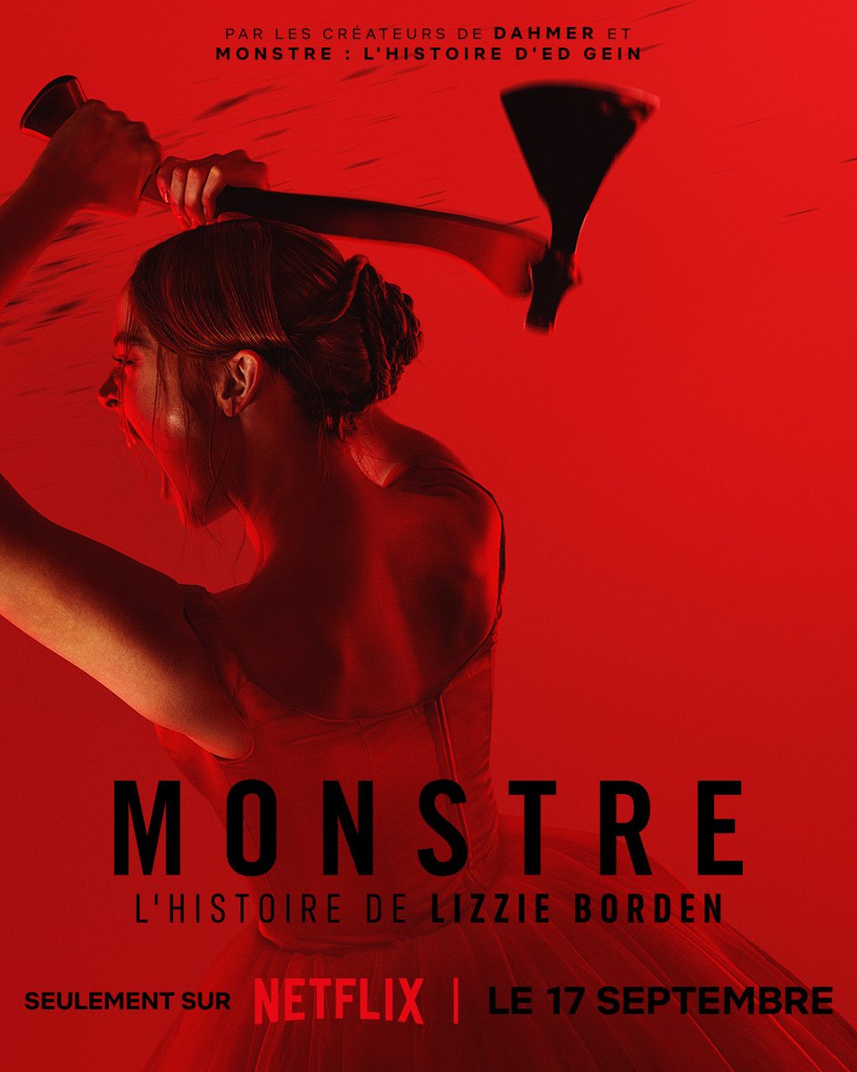 MichelB18Off's tweet photo. Alors, Lizzie Borden prit une hache… 🪓🩸
MONSTRE : L’HISTOIRE DE LIZZIE BORDEN, le 17 septembre. #Monstre https://t.co/oNFt7lOZZb