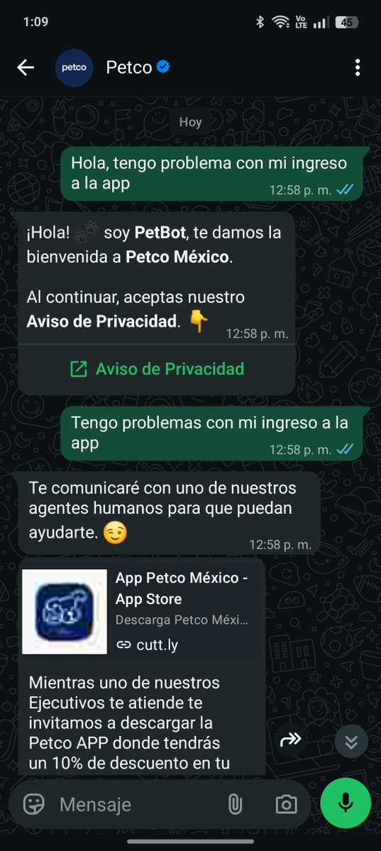 annais1985's tweet photo. @Petco y aquí cómo le hago, nadie me ayuda en la tienda me dijeron que me ayudaban en el WhatsApp 😟 https://t.co/U2hKIB1jHw
