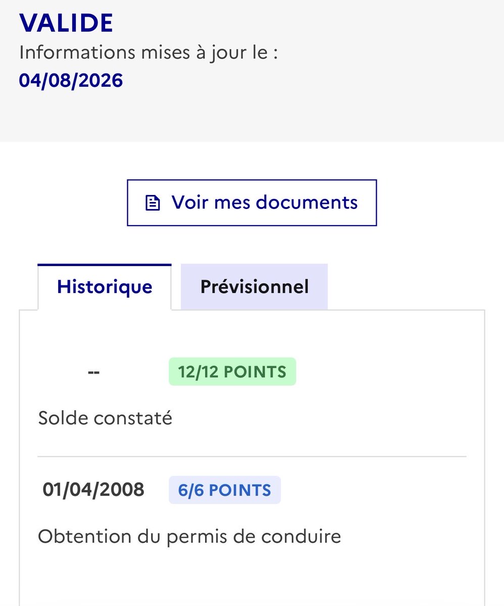 biboszn's tweet photo. @macinside @C_Fedaya Ça disparaît même plus tôt ! J’avais perdu un point en 2019. Ça n’apparaît même pas dans l’historique. https://t.co/UWrTCG4MCd