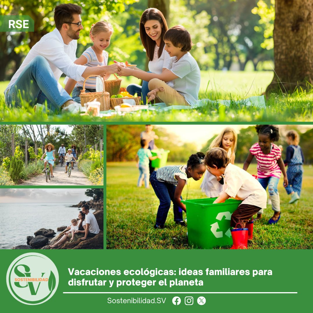 SostnibilidadSV's tweet photo. #Social 🌿☀️ Vacaciones, familia y naturaleza en un solo plan. 🌎💚 Descubre actividades ecológicas para divertirse, aprender y cuidar el planeta ♻️✨
Más datos aquí: https://t.co/HvVU0rbGDs
#VacacionesVerdes #FamiliaYNaturaleza #CuidemosElPlaneta #EcoVida 🌱
📝AR https://t.co/xyyZGzdDb9