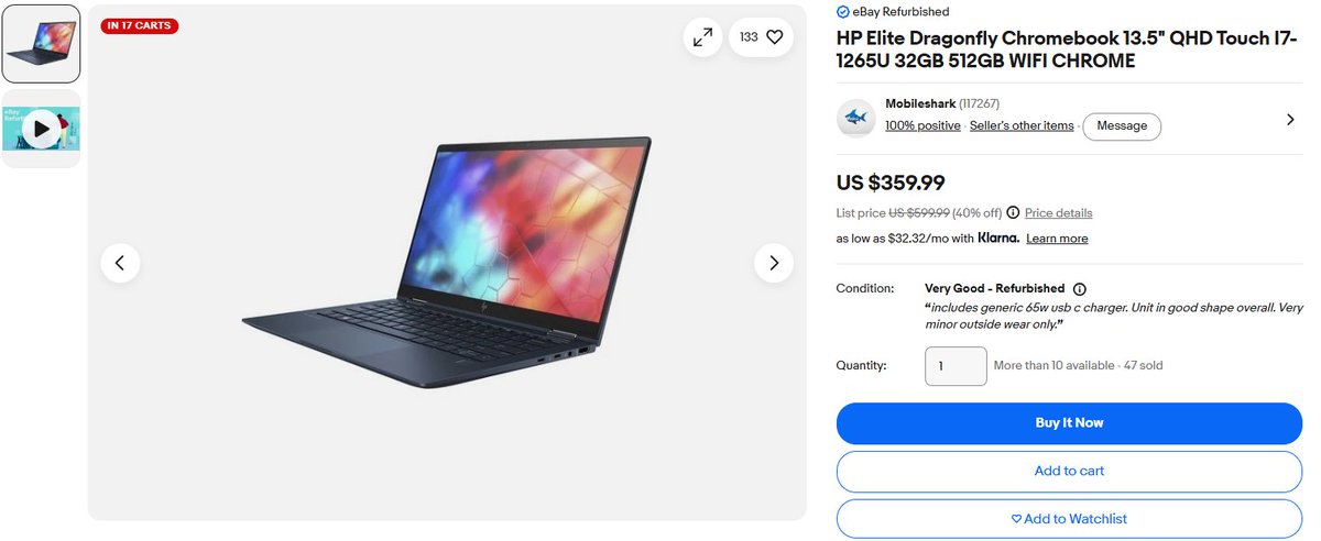 _jidong3's tweet photo. HP Elite Dragonfly Chromebook deal I curated just for you.
Premium build, blazing performance, Chrome OS simplicity all under $400 💸 This is the kind of steal that doesn’t last.

Price: 640,000 naira plus shipping https://t.co/SPjLWmrEKw