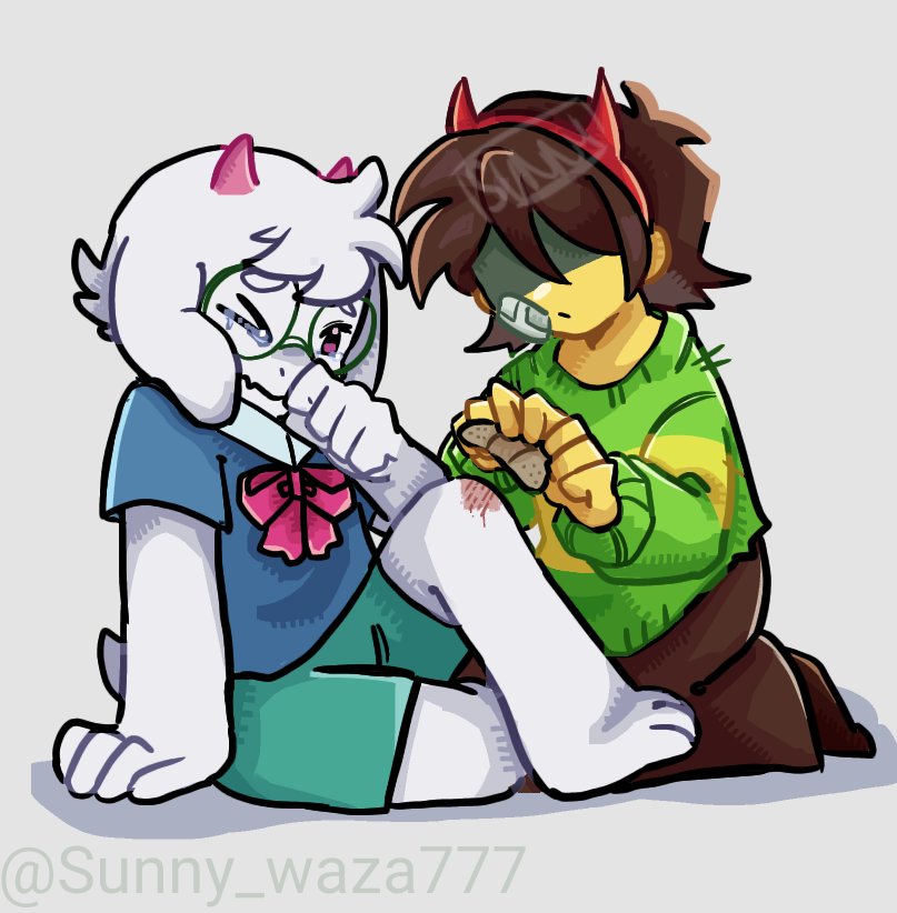 Sunny_waza777's tweet photo. Herida 
#deltarune #deltarunefanart #kralsei https://t.co/FWMtKVtVxM