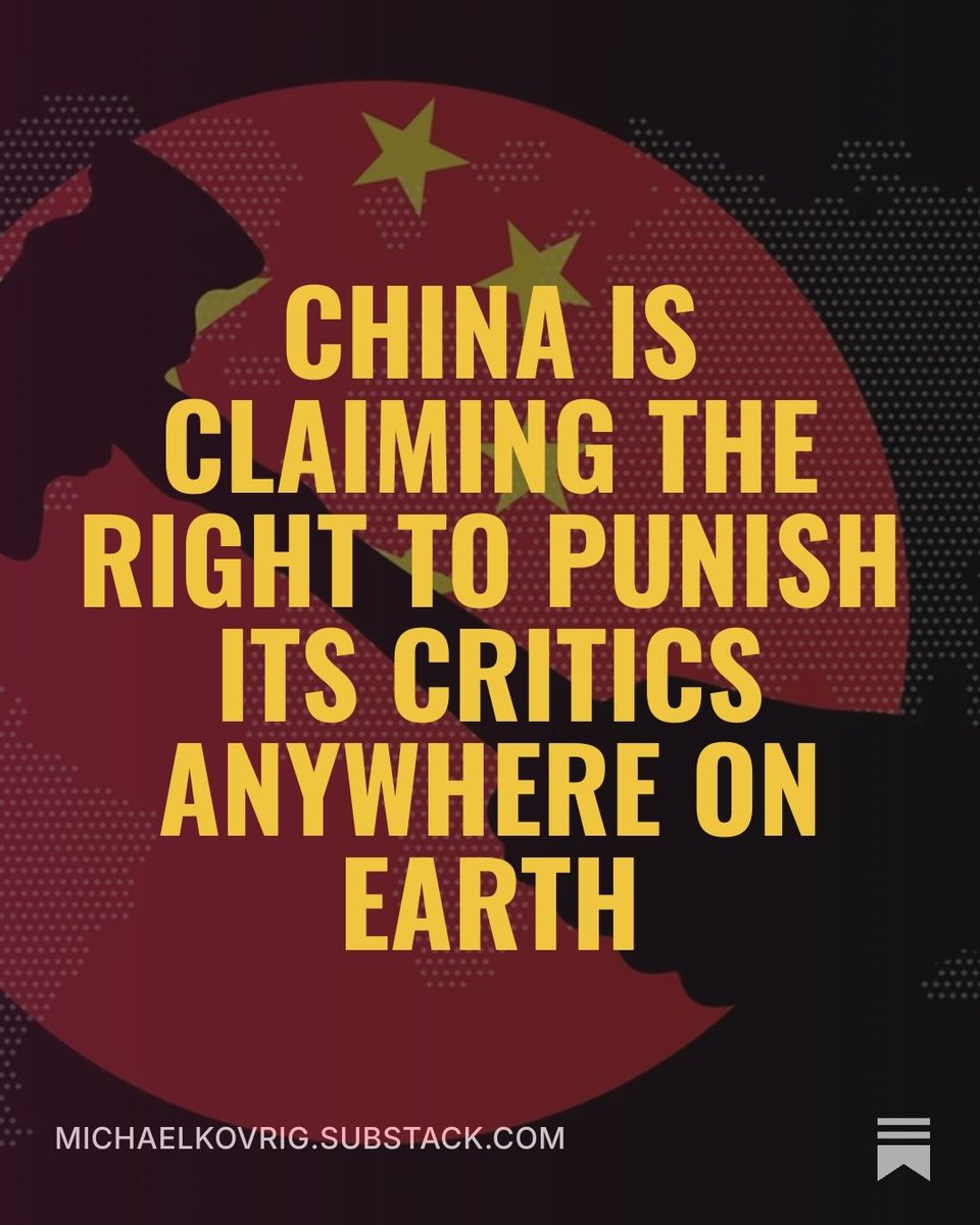 MichaelKovrig's tweet photo. Beijing has now written transnational repression into law. Article 63 of China’s Law on Promoting Ethnic Unity and Progress claims authority over critics abroad and gives legal cover to coercion against Uyghur, Tibetan and other diaspora communities. 1/3 https://t.co/MucvsiLLhE