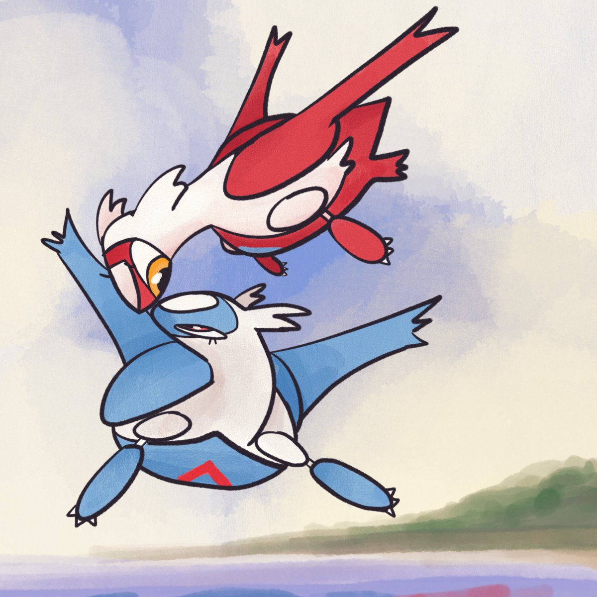 _nenupiot's tweet photo. long time no latias and latios (i used a new brush set for this one) https://t.co/qlUPyIwwVB