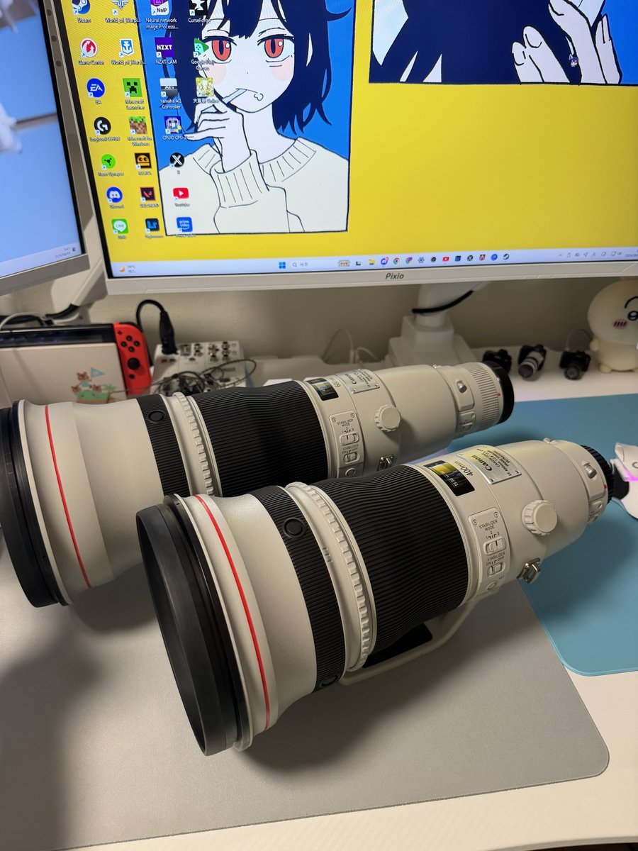 shigure__onaka's tweet photo. EF600mm F4L IS II USM
EF400mm F2.8L IS II USM 

Canonの最高レンズ2本が我が家にきたのでこれから動作テストとかしていこうかな〜 https://t.co/kqQXQw7Ngs