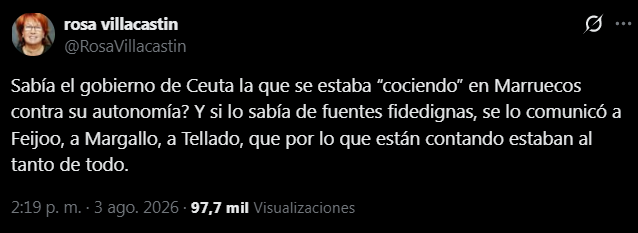 Marco845549's tweet photo. @RuthPrieto2019 No te pierdas a Rosa. Pasó de la prensa del ❤ a la 🟨 y al igual que el Ministroll Óscar, la táctica es polarizar y la estrategia desviar la atención de las responsabilidades de un gobierno cuyos Ministerios de Defensa e Interior están en pugna directa. https://t.co/tlVrv9vbt7