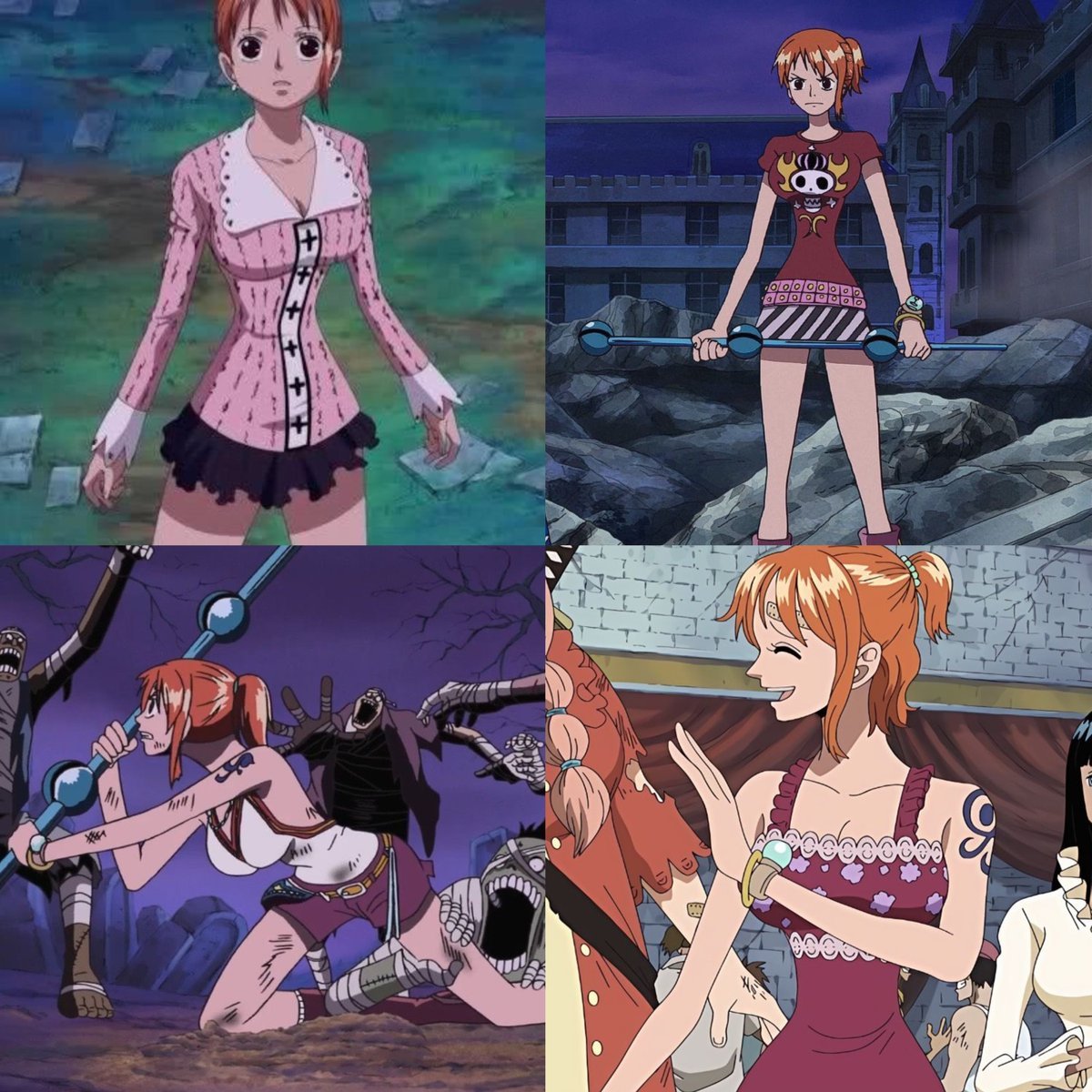 fulyanime's tweet photo. I don't know what oda was on when designing the thriller bark outfits but i need him to use it again https://t.co/ncdlYSjdeL