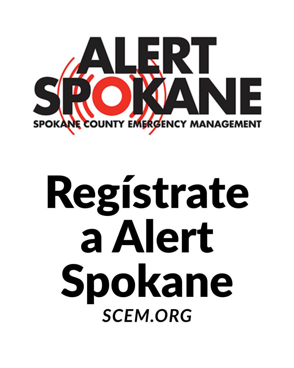 SpokaneCity's tweet photo. Sign up for ALERT Spokane to receive emergency alerts. You can register to receive notifications at multiple phone numbers and choose to get alerts via phone call, text message, or email. To register, visit https://t.co/SuztfnhPxz, where you will find the registration form. https://t.co/N5CAeH1EbV