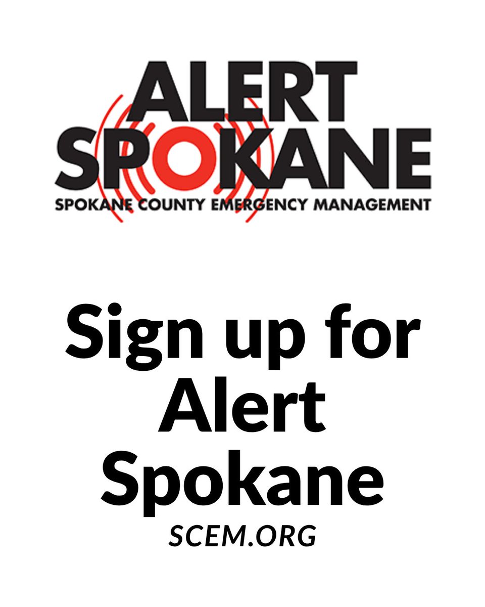 SpokaneCity's tweet photo. Sign up for ALERT Spokane to receive emergency alerts. You can register to receive notifications at multiple phone numbers and choose to get alerts via phone call, text message, or email. To register, visit https://t.co/SuztfnhPxz, where you will find the registration form. https://t.co/N5CAeH1EbV