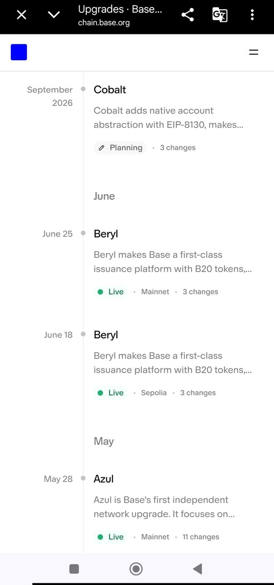 ThePacBase's tweet photo. In my opinion, a Base token launch before the Cobalt upgrade seems unlikely. If that's the case, we may have to wait until at least the end of September. Just my speculation—not an official timeline.🤷
https://t.co/zMnhXB4Tnb https://t.co/79VFjD8PMH