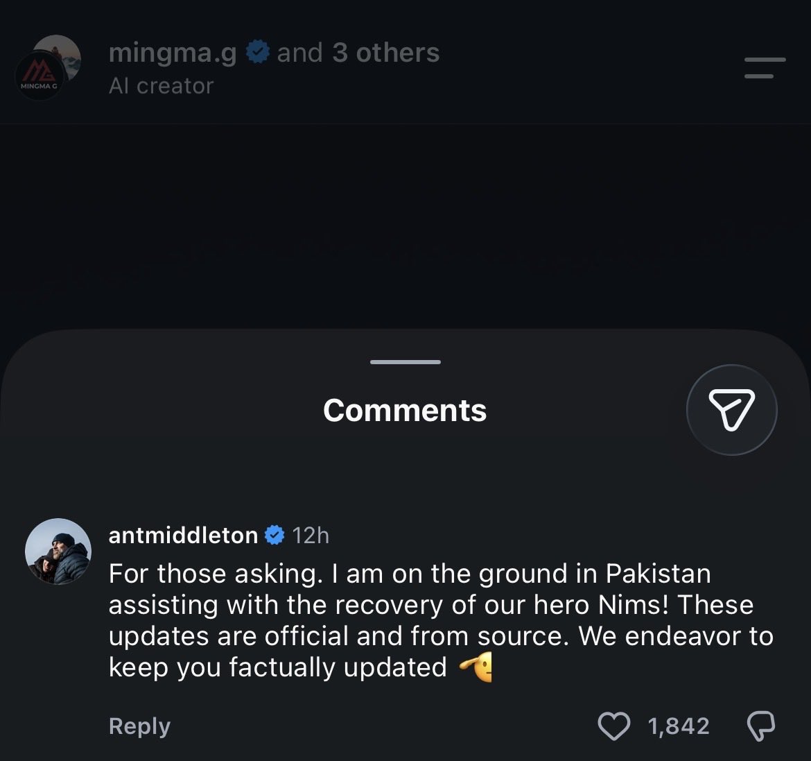 troonchica's tweet photo. @Angelab8848 Actually I am not sure, they tagged him in a post and he wrote this. Maybe just in Pakistan coordinating other stuff? https://t.co/PM2jnMjhfY
