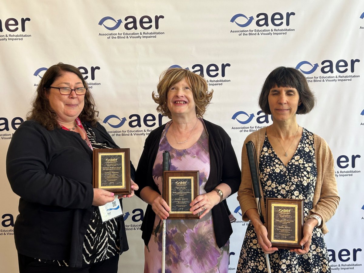 MSU_NRTC's tweet photo. OIB-TAC's Jennifer Ottowitz and Kendra Farrow were awarded their 2026 Susan and Paul Ponchillia VRT Publication Awards last Thursday at the AER 2026 Biennial International Conference. Congrats OIB-TAC! https://t.co/9aZibbLHSS