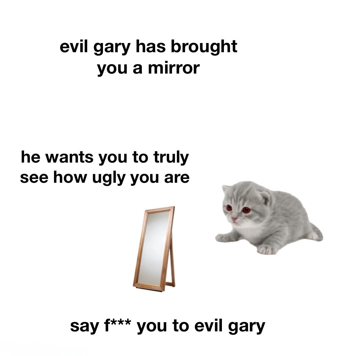 evilgary_'s tweet photo. Mirror mirror on the wall https://t.co/GFIyxQQLMJ