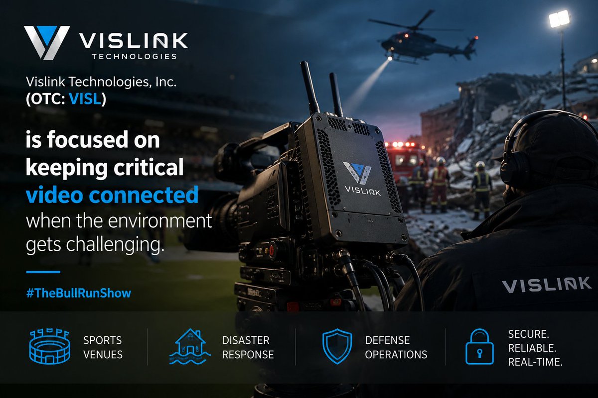trendingsnews1's tweet photo. @Vislink (OTC: $VISL) is developing professional video solutions for places where standard connectivity may not be enough.
https://t.co/X2ohytskGH
#VISL #StockMarket #Investing #LiveVideo #MissionCritical #Innovation #BullMarket #TrendingStocks @TheBullRunShow https://t.co/O0WBnIxnEv