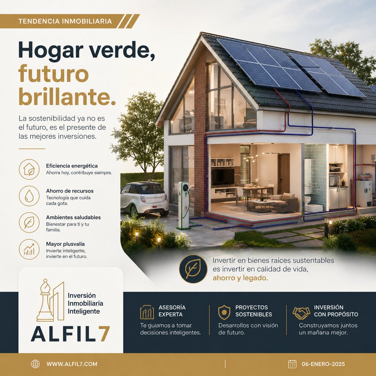 Alfil_7_'s tweet photo. 🏡 Hogar verde, futuro brillante. Invierte hoy en el patrimonio del mañana. 
🌱 #Alfil7 #InversiónInmobiliaria https://t.co/Qp5wfQOz74