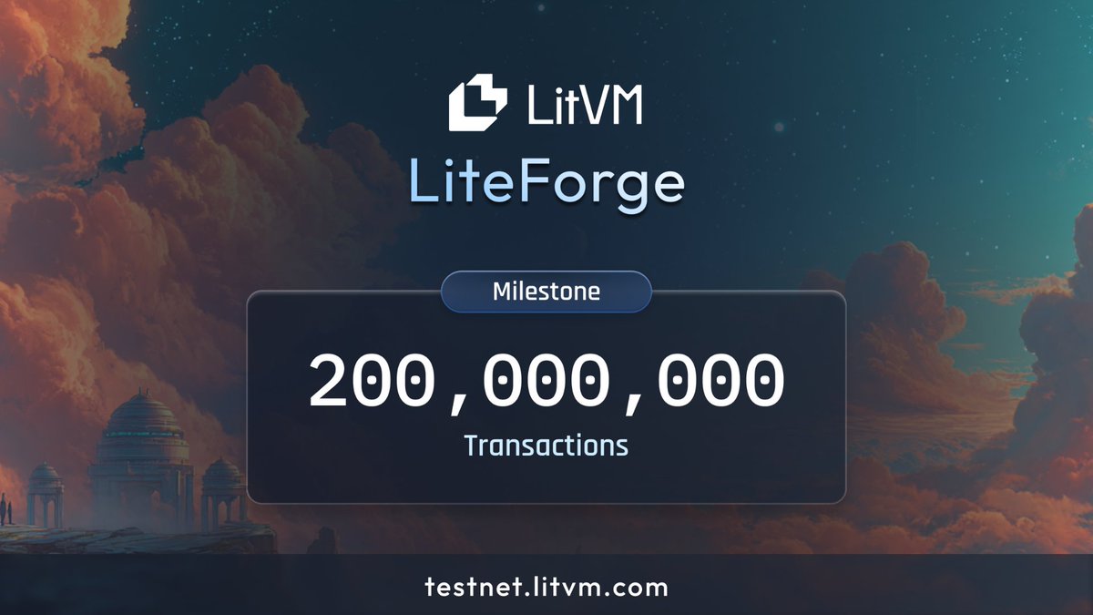 LitecoinVM's tweet photo. Over 200 million transactions on LiteForge since launch in April 🔥

Hard Money Web3 is lit! https://t.co/OngAPfna7D